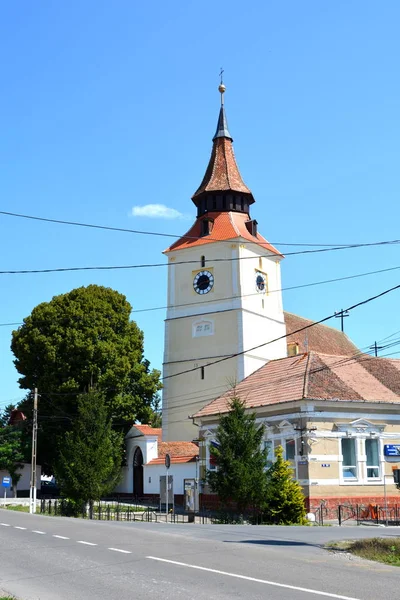 Befestigte Sächsische Kirche Dorf Bod Siebenbürgen Rumänien — Stockfoto