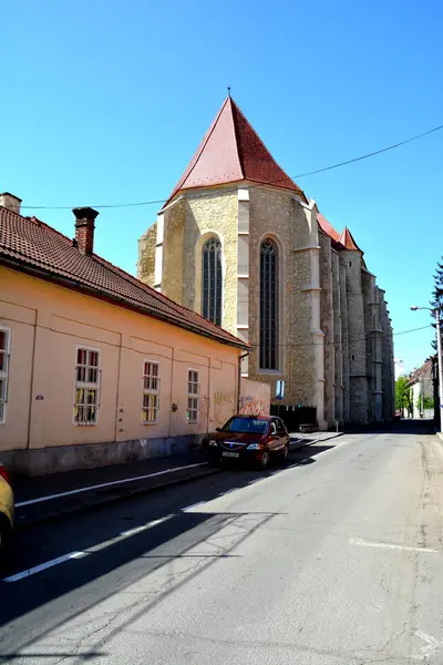 Paisagem Urbana Antiga Cidade Romena Cluj Napoca Klausenburg Transilvânia Roménia — Fotografia de Stock