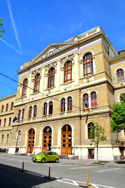 Bolyai Uniwersytet Babes Krajobraz Miejski Starym Mieście Rumuński Cluj Napoca — Zdjęcie stockowe