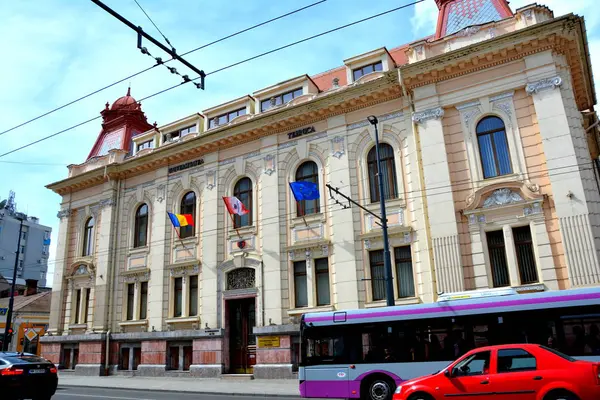 Paisagem Urbana Antiga Cidade Romena Cluj Napoca Klausenburg Transilvânia Roménia — Fotografia de Stock