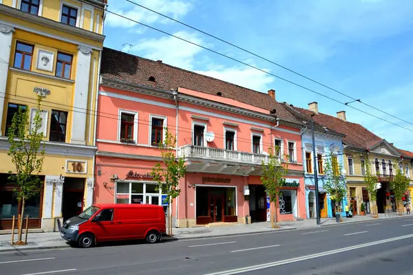 Kentsel Peyzaj Eski Romanya Şehir Cluj Napoca Klausenburg Transilvanya Romanya — Stok fotoğraf