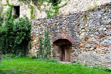 Ortaçağ müstahkem Sakson kilise de köyün Cristian, Sibiu İlçesi, Transilvanya, Romanya 