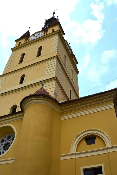 Középkori Erődített Szász Templom Falu Cristian Szeben Megye Erdély Románia — Stock Fotó