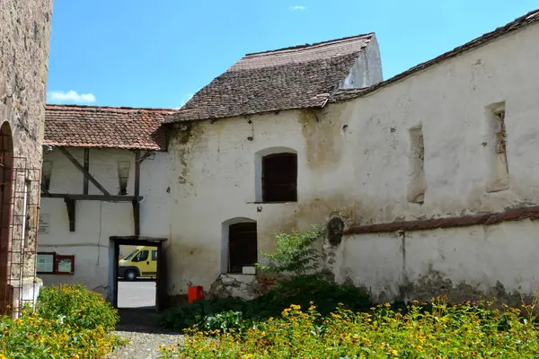 Chiesa Fortificata Sassone Medievale Homorod Transilvania Romania — Foto Stock