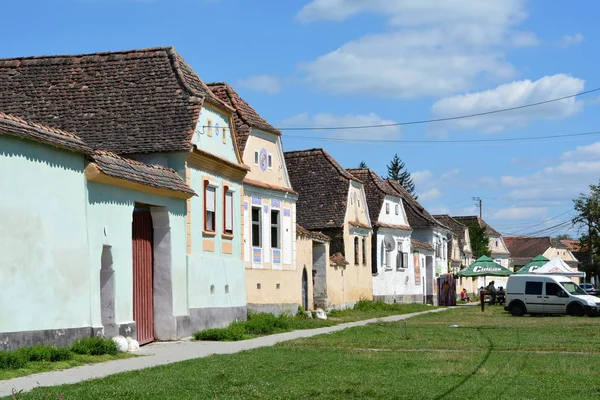 Casa Típica Pueblo Crit Kreutz Transilvania Los Aldeanos Comenzaron Construir — Foto de Stock