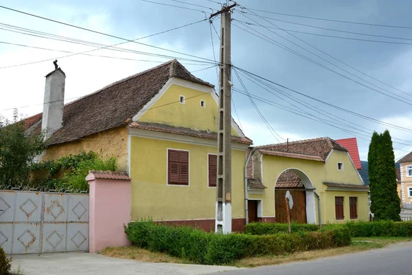 Tipica Casa Nel Villaggio Crit Kreutz Transilvania Gli Abitanti Del — Foto Stock