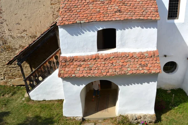 Versterkte Saksische Middeleeuwse Kerk Het Dorp Viscri Kirchenburg Von Deutschweikirch — Stockfoto