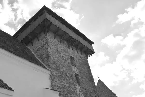 Versterkte Saksische Middeleeuwse Kerk Het Dorp Viscri Kirchenburg Von Deutschweikirch — Stockfoto