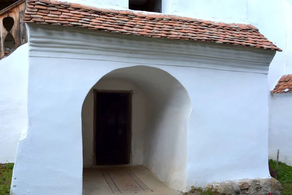 Iglesia Medieval Saxon Fortificada Pueblo Viscri Kirchenburg Von Deutschweikirch Transilvania — Foto de Stock