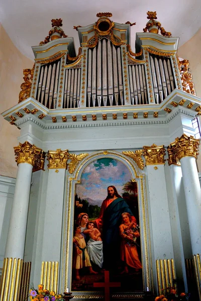 Ufortyfikowanych Saksońskiej Średniowieczny Kościół Miejscowości Viscri Kirchenburg Von Deutschweikirch Transylwanii — Zdjęcie stockowe