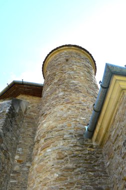 Müstahkem Ortaçağ kilise de köyün Malancrav, Romanya, burada are biraz-in Transylvania'da en önemli Gotik duvar resimleri