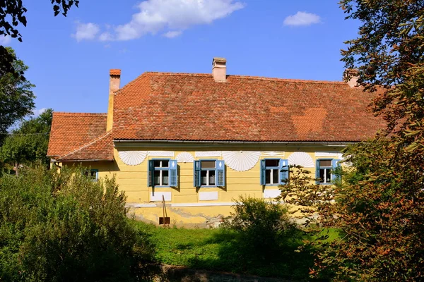 Typische Ländliche Landschaft Sächsischen Dorf Malancrav Siebenbürgen Rumänien — Stockfoto