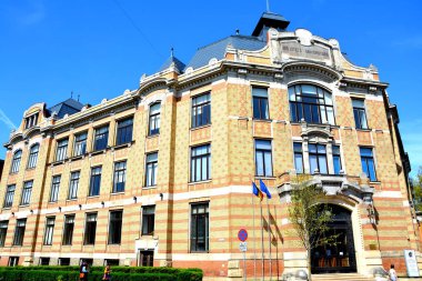 Şehirde Cluj-Napoca, Transilvanya tipik kentsel peyzaj. Bir güzel Romen bimillenian kasaba.