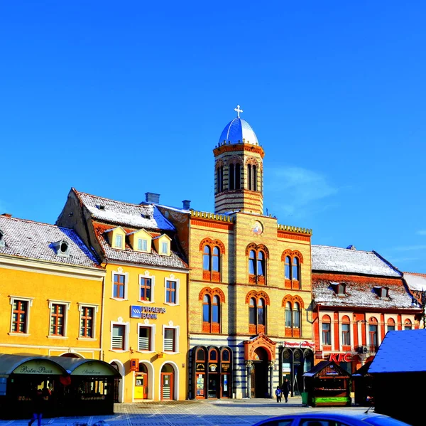 Typická Městská Krajina Města Brasov Město Ležící Rumunsku Centru Země — Stock fotografie