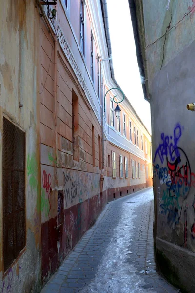 Tipico Paesaggio Urbano Della Città Brasov Una Città Situata Transilvania — Foto Stock