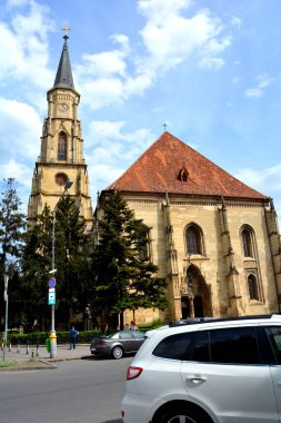 Şehirde Cluj-Napoca, Transilvanya tipik kentsel peyzaj. Bir güzel Romen bimillenian kasaba.