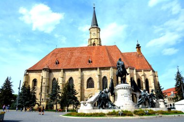 Şehirde Cluj-Napoca, Transilvanya tipik kentsel peyzaj. Bir güzel Romen bimillenian kasaba.