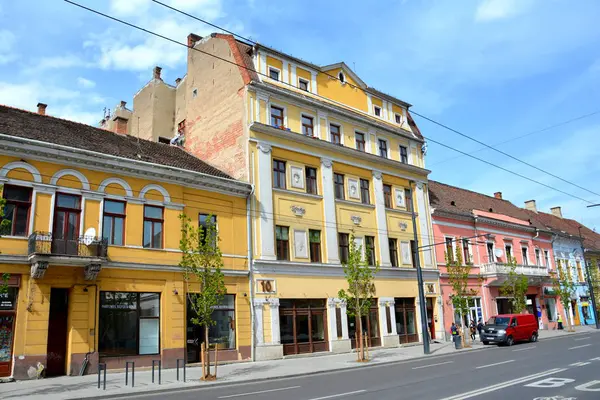 Typisch Stedelijke Landschap Stad Cluj Napoca Transsylvanië Het Een Leuke — Stockfoto
