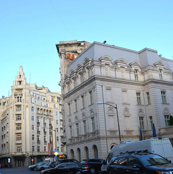 Paisaje Urbano Típico Centro Bucarest Bucuresti Charest Capital Rumania Bucarest — Foto de Stock