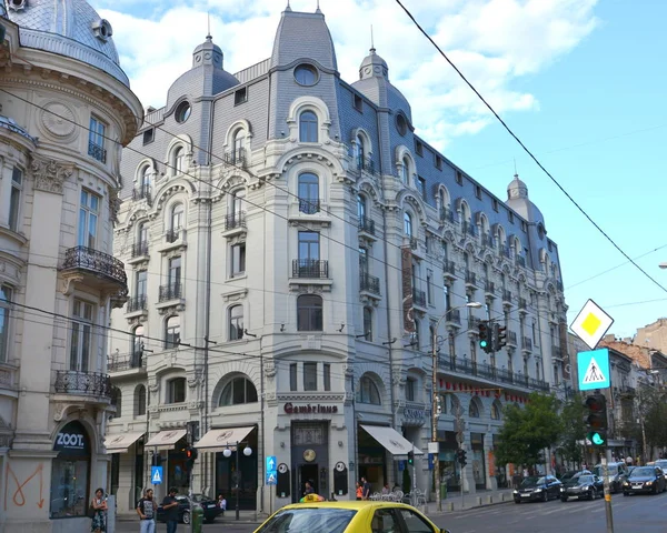 Типичный Городской Пейзаж Центре Бухареста Бухарест Столица Румынии Бухаресте Насчитывается — стоковое фото