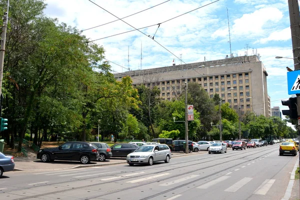 Tipico Paesaggio Urbano Nel Centro Bucarest Bucuresti Carest Capitale Della — Foto Stock