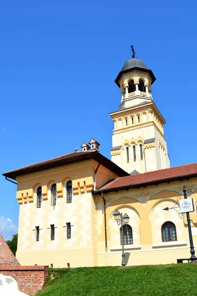 Középkori Erőd Gyulafehérvár Transylvania Modern Város Közepének Fontos Dák Politikai — Stock Fotó