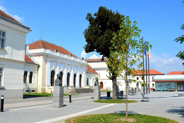 Středověké Tvrze Alba Iulia Transylvánie Moderní Město Nachází Blízkosti Místa — Stock fotografie