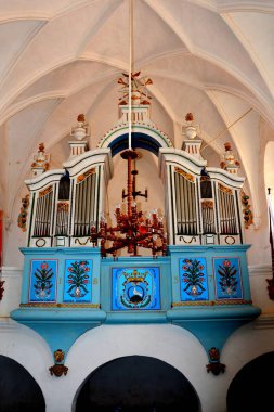 Eski Dirjiu, Transilvanya, Romanya Ortaçağ Sakson kilisede güçlendirilmiş