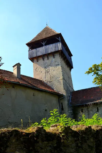 Iglesia Medieval Fortificada Saxon Calnic Transilvania Pueblo Conocido Por Castillo — Foto de Stock