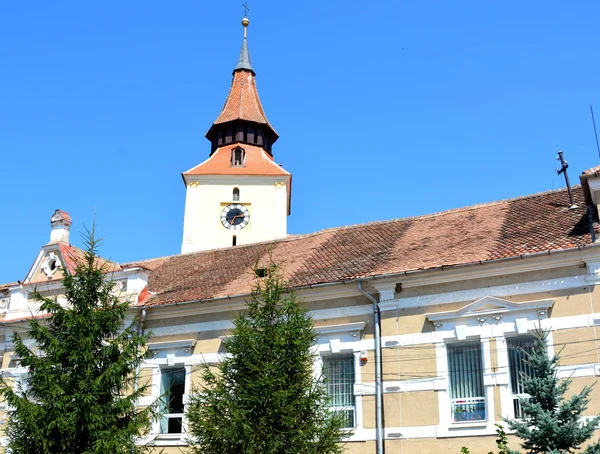 Opevněné Saský Kostel Obci Bsk Transylvánie — Stock fotografie