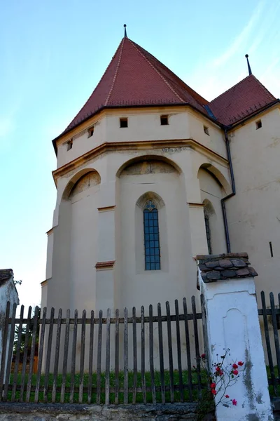 Ortaçağ Sakson kilise Saschiz Keisd, Transilvanya güçlendirilmiş — Stok fotoğraf