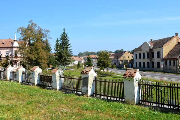 Medieval fortified saxon church Saschiz Keisd, Transilvânia — Fotografia de Stock