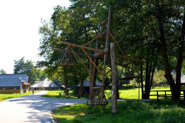 Salla. Dumbrava Sibiului, Transilvanya 'daki Köylü Müzesi