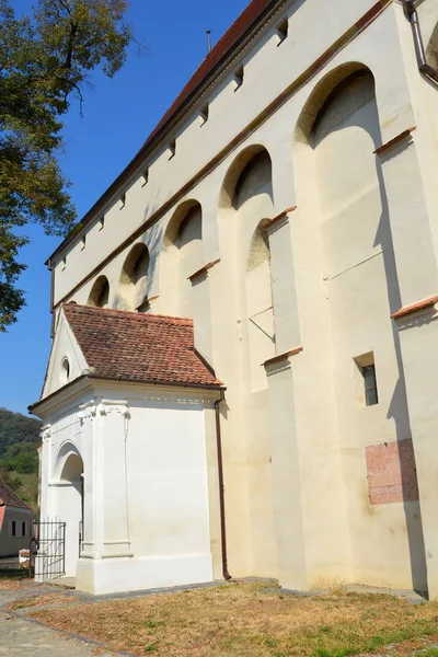 Μεσαιωνική οχυρωμένη σαξονικό Εκκλησίας Saschiz Keisd, Τρανσυλβανία — Φωτογραφία Αρχείου