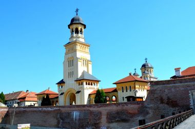  Ortaçağ Kalesi Alba Iulia, Transilvanya.