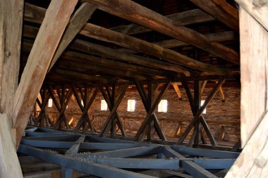 İçinde Ortaçağ güçlendirilmiş Sakson kilise Saschiz Keisd, Transilvanya