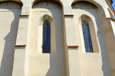 Ortaçağ Sakson kilise Saschiz Keisd, Transilvanya, Romanya güçlendirilmiş