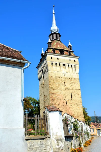 Ortaçağ Sakson kilise Saschiz Keisd, Transilvanya güçlendirilmiş — Stok fotoğraf