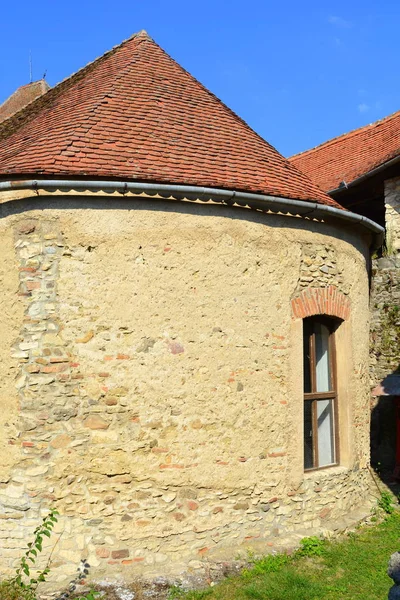 Medieval fortified saxon church in Calnic, Transylvania — Stock Photo, Image