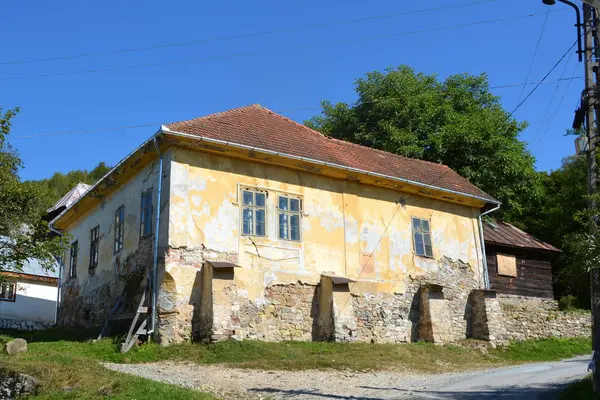 Typické Venkovské Krajiny Rolnické Dům Rosia Montana Obec Týnici Pohoří — Stock fotografie