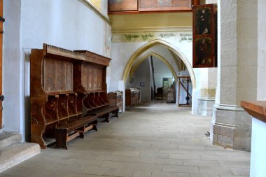 Eski ortaçağ Sakson lutheran Kilisesi içinde Sighisoara, Transilvanya, Romanya