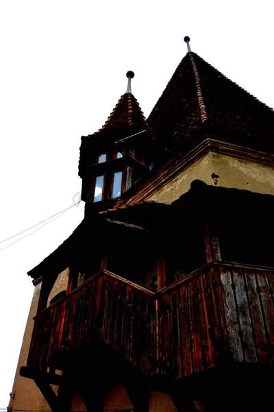 Mittelalterliche sächsische Stadt Sighisoara, Transsilvanien, Rumänien — Stockfoto