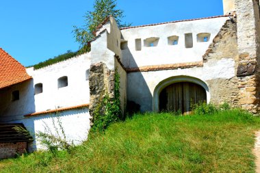 Ortaçağ kilise Biertan, Transilvanya güçlendirilmiş.