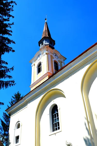 Chiesa Medievale Fortificata Sachon Nel Villaggio Crit Transilvania Romania — Foto Stock