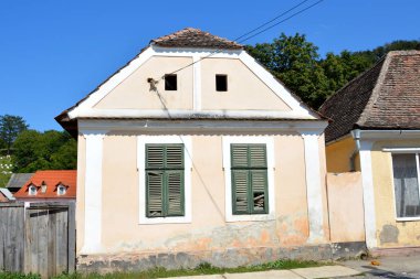 Tipik kırsal manzara köyün Malancrav, Transilvanya, Romanya.