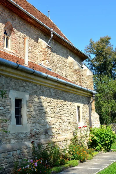 Крепость средневековой церкви в деревне Маланкрав, Трансильвания . — стоковое фото
