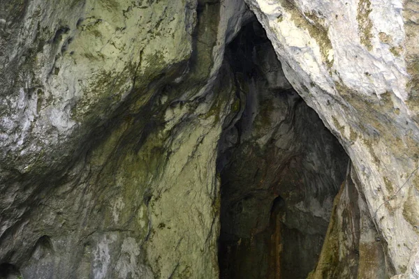 Oro Viejo Túnel Romano Mina Oro Rosia Montana Transilvania Rumania —  Fotos de Stock