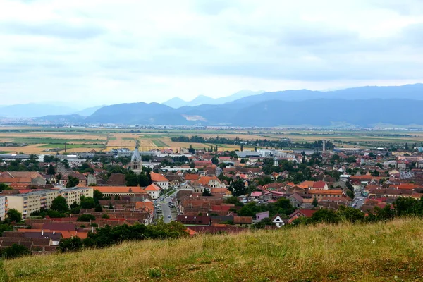 在特兰西瓦尼亚，罗马尼亚平原典型农村景观. — 图库照片