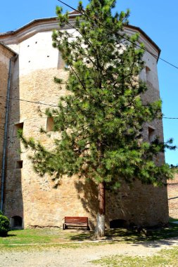 Eski ortaçağ kalesi şehrin Fagaras