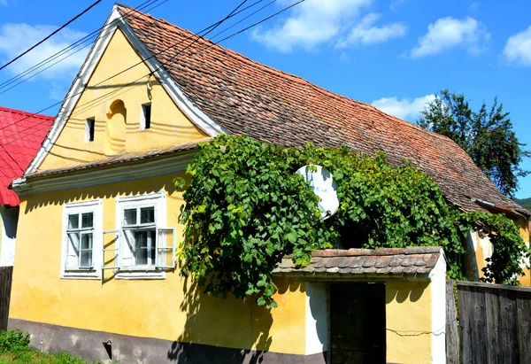 Typowy Dom Miejscowości Crit Kreutz Transylwanii Mieszkańcy Zaczęli Budować Jednonawowy — Zdjęcie stockowe